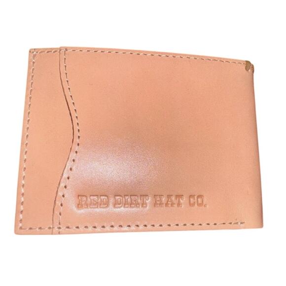 NEW Red Dirt Hat Co Men's Vachetta Leather Tooled Bifold Wallet - Picture 3 of 3
